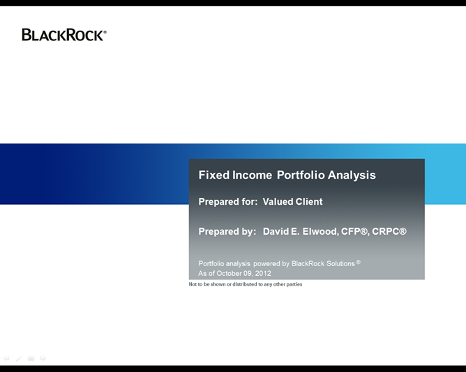 Bond Analyzer Example Report