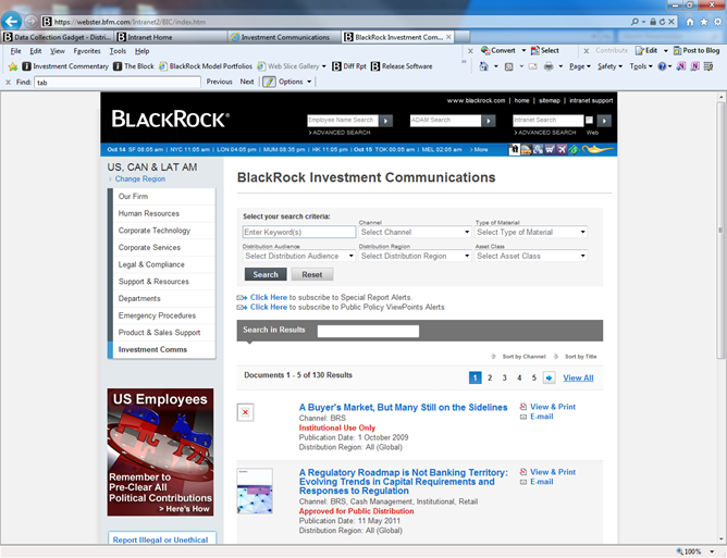 Investment Communcations