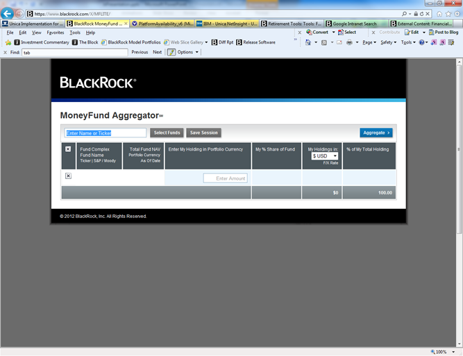 Money Fund Aggregator